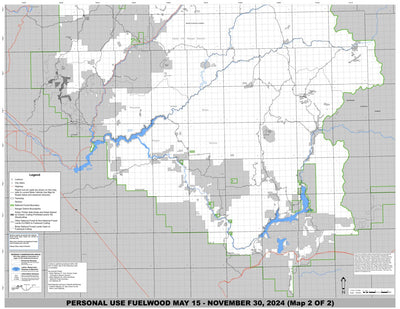 US Forest Service R4 Boise National Forest South Fuelwood Map (Firewood Permit Required) digital map