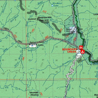 US Forest Service R4 Boise National Forest Visitor Map North Half 2018 digital map