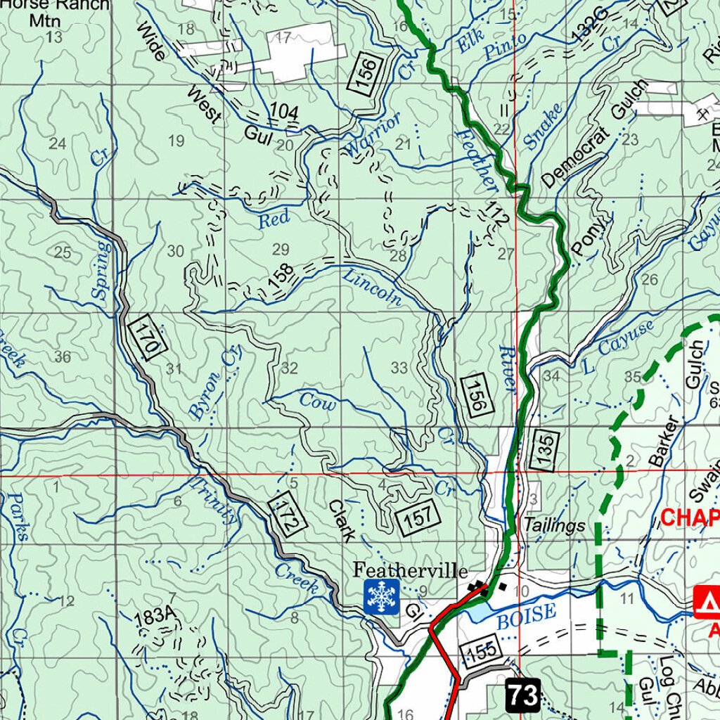 Boise National Forest Visitor Map South Half 2018 by US Forest Service ...