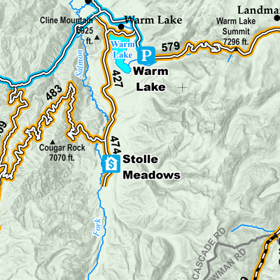 Boise National Forest Winter Travel Map 2021 Preview 3