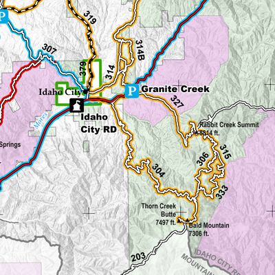 Boise National Forest Winter Travel Map Idaho City Ranger District 2026 Preview 2