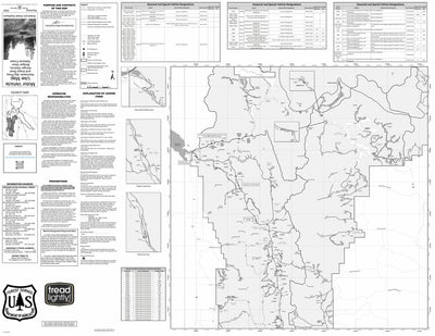 Bridger-Teton National Forest Big Piney and Greys River Ranger District Motor Vehicle Use Map 2025 Preview 1