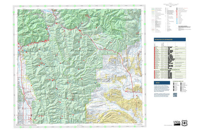 US Forest Service R4 Bridger-Teton National Forest Big Piney, Greys River & Kemmerer Ranger Districts North Half digital map