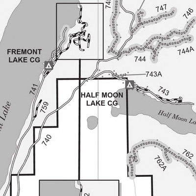 Bridger-Teton NF Pinedale Ranger District Motor Vehicle Use Map SE 2025 Preview 3