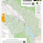 US Forest Service R4 Caribou-Targhee National Forest, Palisades Ranger District, Summer Trails and Roads Map 2023 digital map