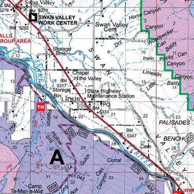 US Forest Service R4 Caribou-Targhee National Forest Palisades & Teton Basin Ranger Districts Winter Recreation digital map