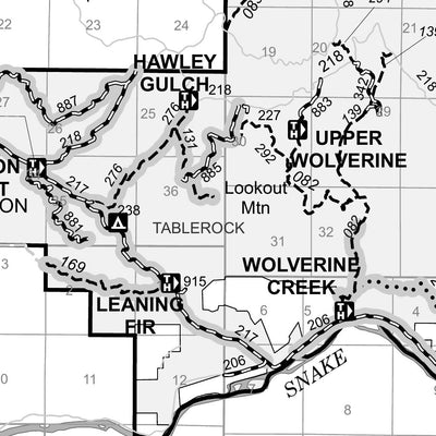 Caribou-Targhee NF Palisades RD Motor Vehicle Use Map 2025 MVUM Preview 3