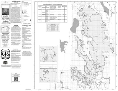 Caribou-Targhee NF Soda Springs RD Motor Vehicle Use Map 2025 MVUM Preview 1