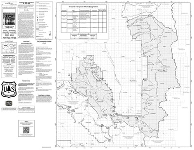 Caribou-Targhee NF Teton Basin RD Motor Vehicle Use Map 2025 MVUM Preview 1