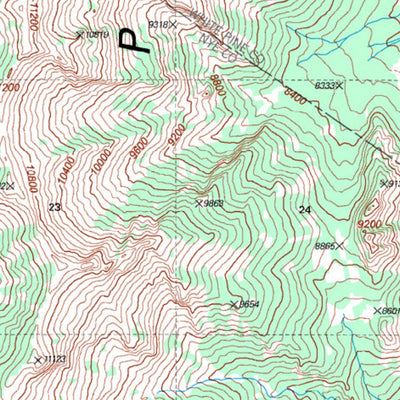 US Forest Service R4 Currant Mountain and Red Mountains Wilderness Humboldt-Toiyabe NF 2012 digital map
