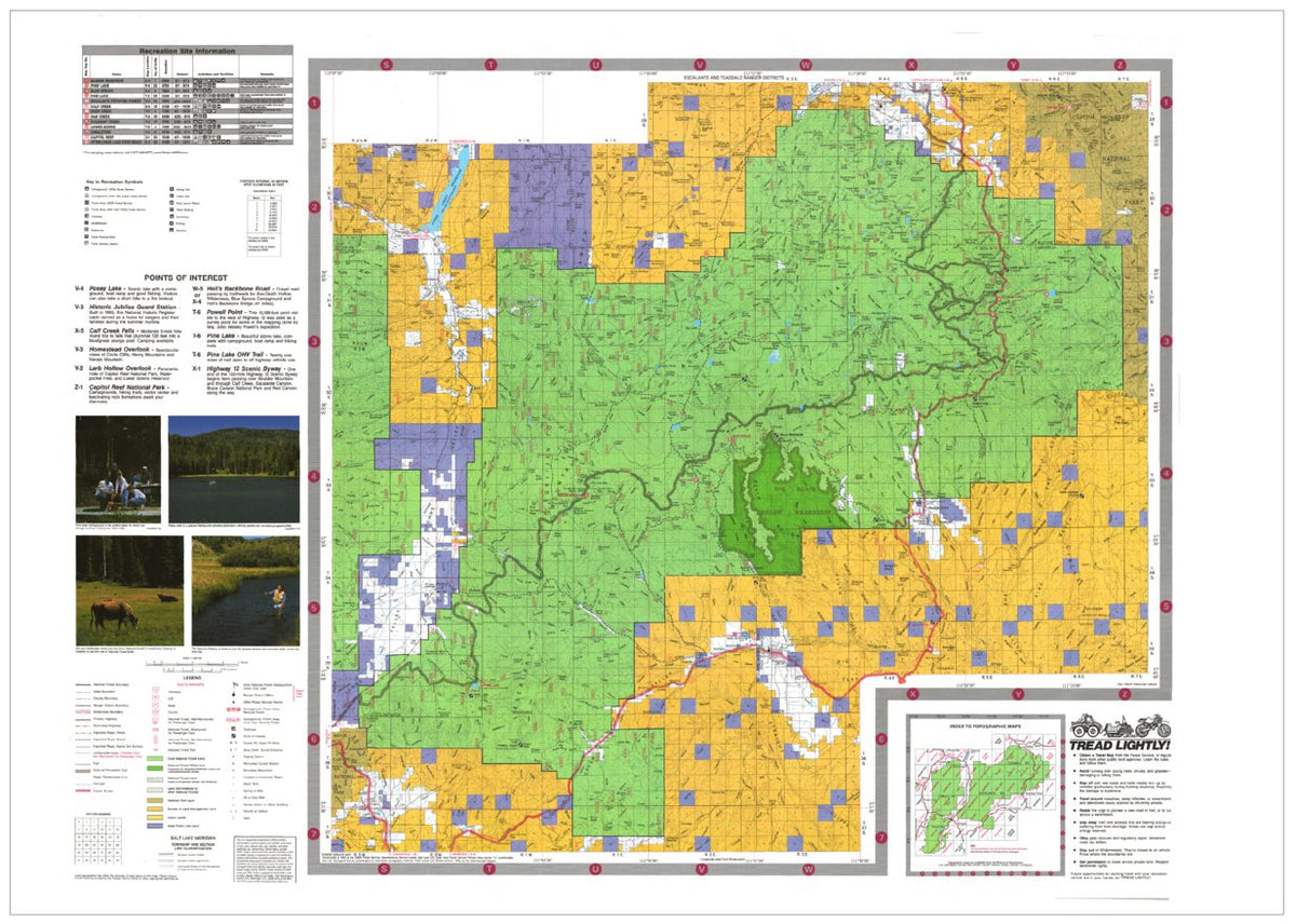 Dixie National Forest Escalante and Teasdale Ranger Districts 2006 Map ...