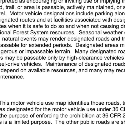 Dixie National Forest Powell Ranger District Motor Vehicle Use Map 2025 Preview 3