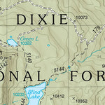 US Forest Service R4 Fishlake National Forest, Blind Lake, UT 80 digital map