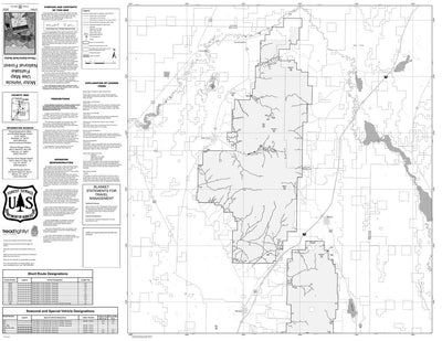 Fishlake National Forest Fillmore District North Section Motor Vehicle Use Map 2022 Preview 1