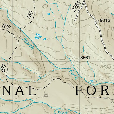 US Forest Service R4 Fishlake National Forest, Heliotrope Mountain, UT 14 digital map