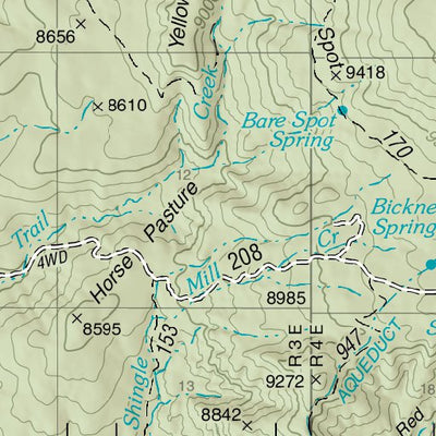 US Forest Service R4 Fishlake National Forest, Lyman, UT 62 digital map
