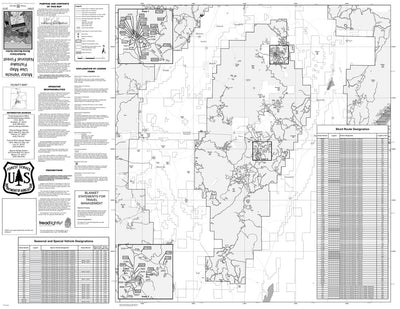 Fishlake National Forest Richfield Monroe Mountain Section Motor Vehicle Use Map 2022 Preview 1
