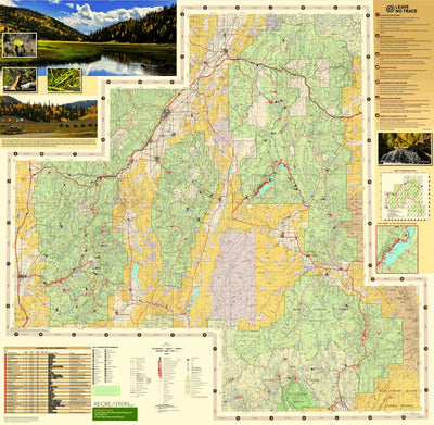 US Forest Service R4 Fishlake National Forest Visitor Map South Half 2024 digital map