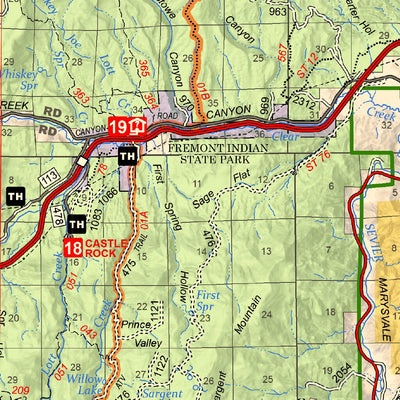 US Forest Service R4 Fishlake National Forest Visitor Map South Half 2024 digital map