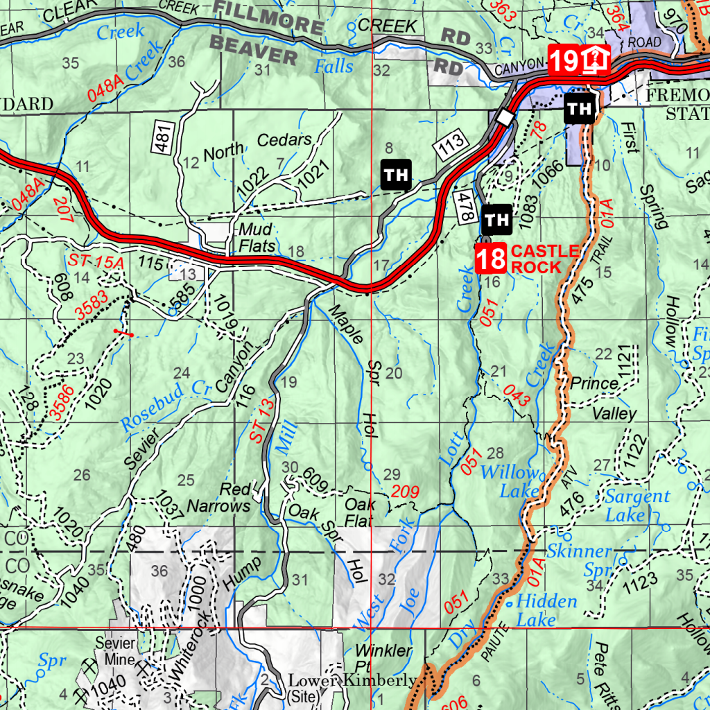 Fishlake National Forest Visitor Map South Half 2024 by US Forest