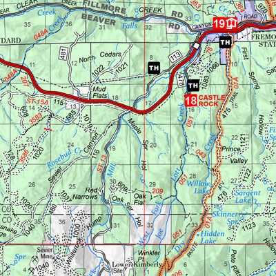 Fishlake National Forest Visitor Map South Half 2024 Preview 3