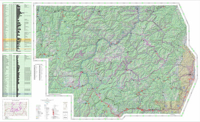 US Forest Service R4 Frank Church-RONR Wilderness South Half Map Salmon-Challis, Payette, Boise NFs 2023 digital map