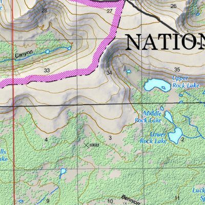 US Forest Service R4 High Uintas Wilderness East Half Ashley NF 2019 digital map