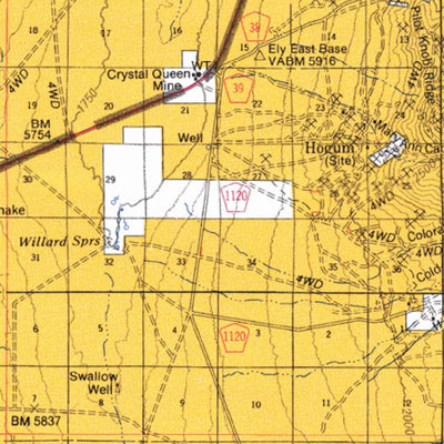 US Forest Service R4 Humboldt-Toiyabe National Forest Ely Ranger District Southeast Quarter 2000 digital map