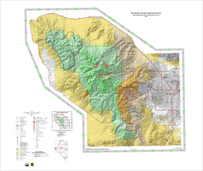 US Forest Service R4 Humboldt-Toiyabe National Forest Spring Mountain National Recreation Area 1997 digital map