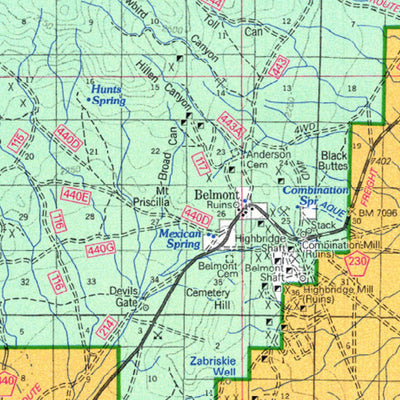 US Forest Service R4 Humboldt-Toiyabe National Forest Tonopah Ranger District East Half 2006 digital map