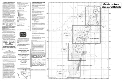 Humboldt-Toiyabe NF Humboldt Ruby Mountains Guide to Motor Vehicle Use Map 2025 Preview 1