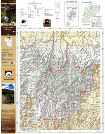 US Forest Service R4 Jarbidge Wilderness Humboldt-Toiyabe NF 2022 digital map