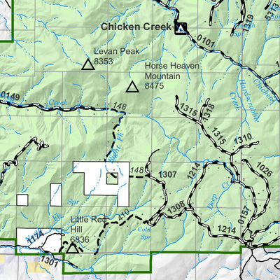 US Forest Service R4 Manti La Sal National Forest Ferron, Price, Sanpete Ranger Districts Travel Map 2020 digital map
