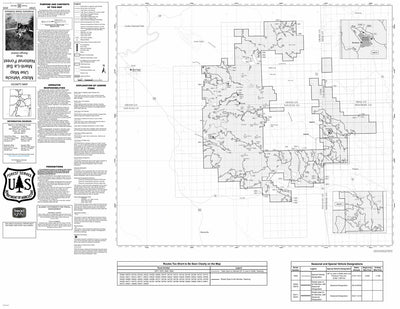 Manti-La Sal National Forest Moab Ranger District Motor Vehicle Use Map 2025 MVUM Preview 1