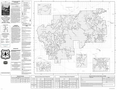 Manti-La Sal National Forest Monticello Ranger District Motor Vehicle Use Map 2025 MVUM Preview 1
