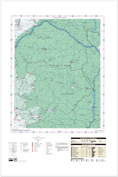 US Forest Service R4 Payette National Forest Krassel Ranger District Forest Visitor Map 2013 digital map