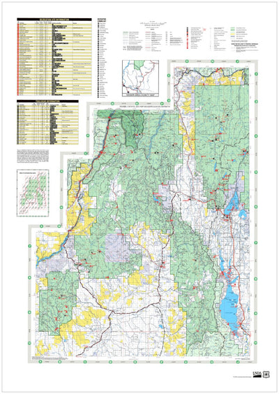 US Forest Service R4 Payette National Forest Wesier, Council, New Meadows Ranger Districts Forest Visitor Map 2013 digital map