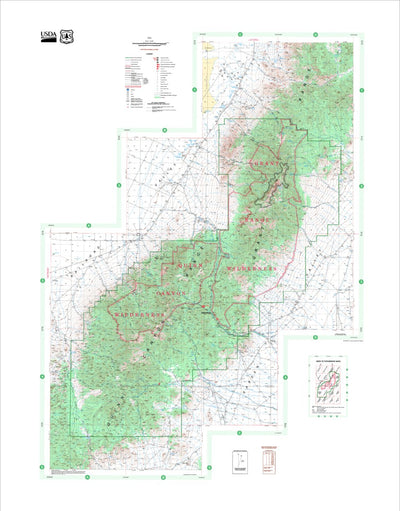 US Forest Service R4 Quinn Canyon and Grant Range Wilderness Humboldt-Toiyabe NF 2012 digital map