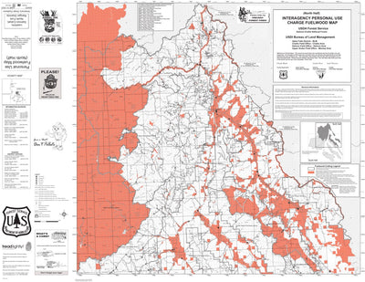 US Forest Service R4 Salmon-Challis National Forest Firewood Map North Zone 2023 digital map