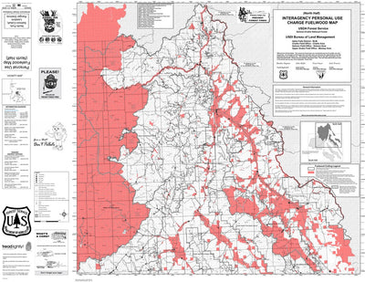 Salmon-Challis National Forest Firewood Map North Zone 2025 Preview 1