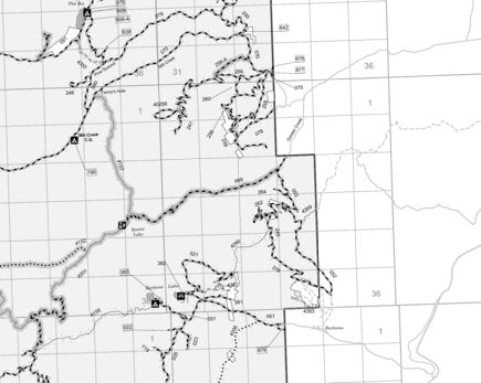 Salmon-Challis NF Challis-Yankee Fork RD INSET West Side Motor Vehicle Use Map 2025 MVUM Preview 1
