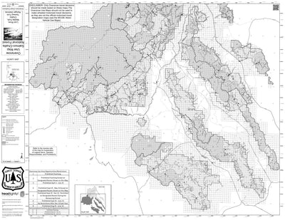 Salmon-Challis NF Lost River Middle Fork Challis-Yankee Fork RD Oversnow Use Map 2024 Preview 1
