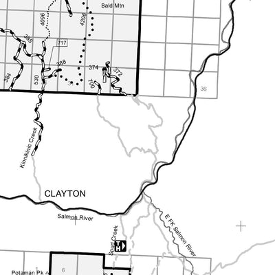 Salmon-Challis NF Lost River Middle Fork Challis-Yankee Fork RD Oversnow Use Map 2024 Preview 2