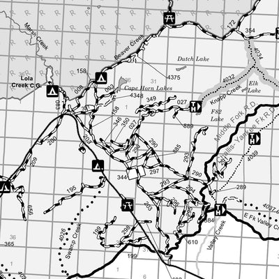 Salmon-Challis NF Lost River Middle Fork Challis-Yankee Fork RD Oversnow Use Map 2024 Preview 3