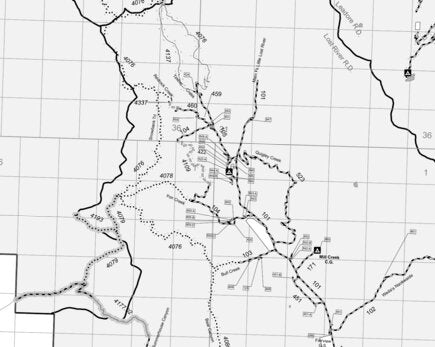 Salmon-Challis NF Lost River RD INSET Motor Vehicle Use Map East Side 2025 MVUM Preview 1