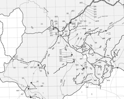 Salmon-Challis NF Middle Fork RD INSET Motor Vehicle Use Map 2025 Preview 1
