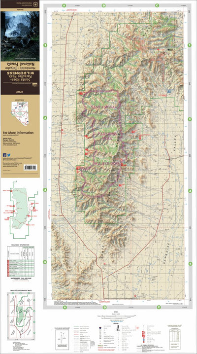 US Forest Service R4 Santa Rosa-Paradise Peak Wilderness Humboldt-Toiyabe National Forest 2021 digital map