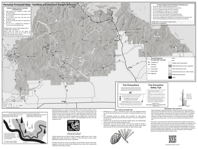 Sawtooth National Forest Fairfield & Ketchum Ranger Districts Firewood Map 2026 Preview 1