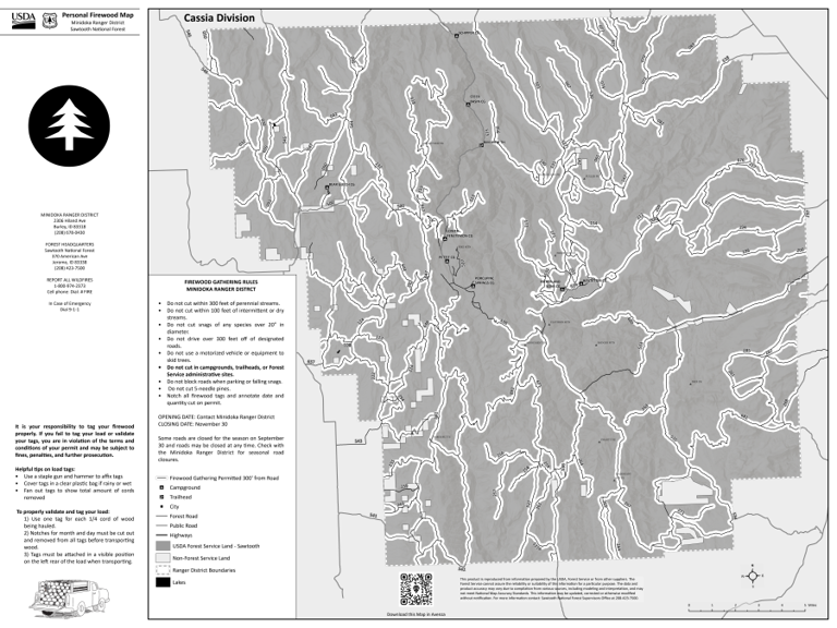Sawtooth National Forest Minidoka Ranger District-Cassia Division
