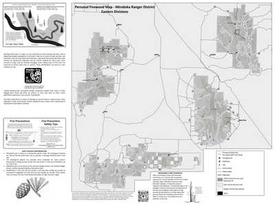 Sawtooth National Forest Minidoka Ranger District-Eastern Divisions Firewood Map 2026 Preview 1